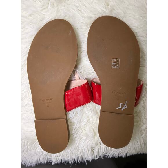 Kate Spade Patent Red Sandals – Size 8 – New - Picture 11 of 12